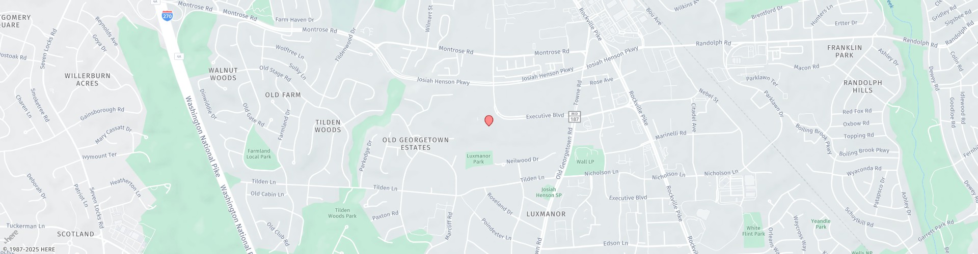 Location Map: 6100 Executive Boulevard Rockville, MD 20852